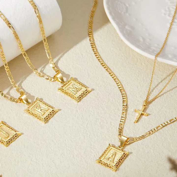 Collier Initial Croisé | Or