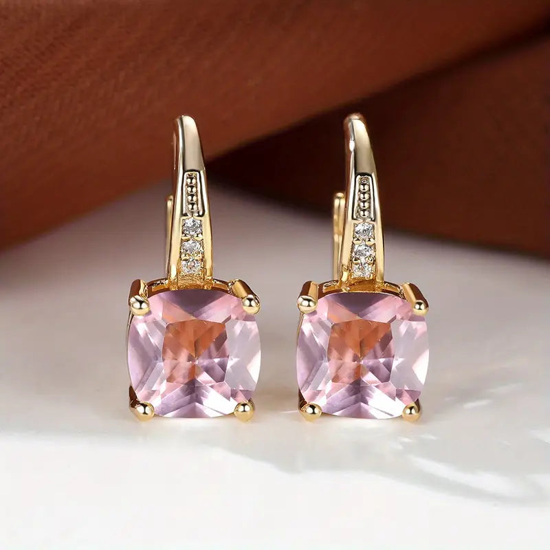 Boucles d'oreilles en pierre mystique | Or
