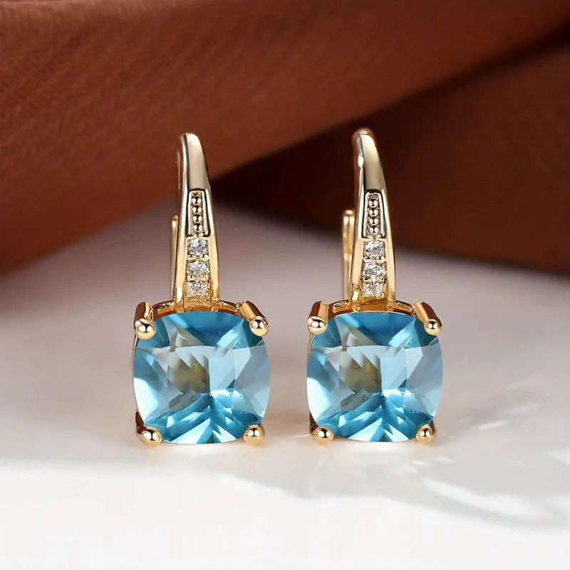 Boucles d'oreilles en pierre mystique | Or