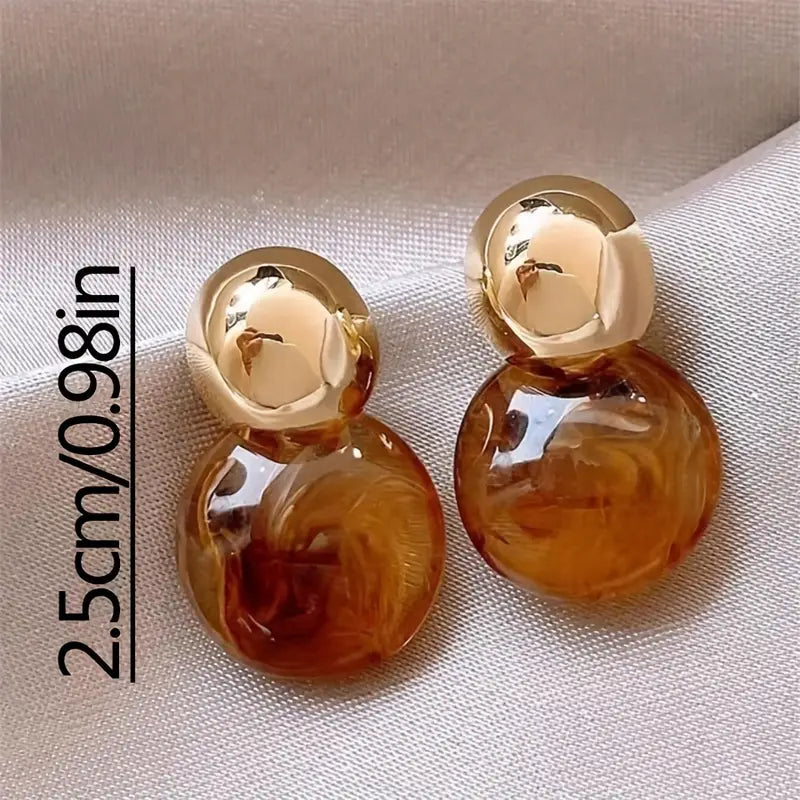 Boucles d'oreilles en goutte Amber d'Aurélie | Or