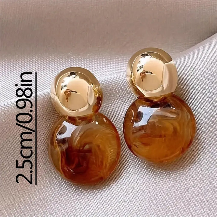 Boucles d'oreilles en goutte Amber d'Aurélie | Or