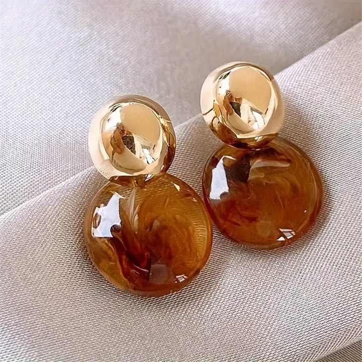 Boucles d'oreilles en goutte Amber d'Aurélie | Or