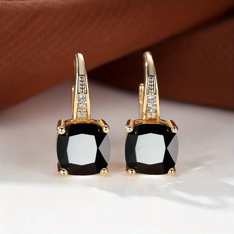 Boucles d'oreilles en pierre mystique | Or