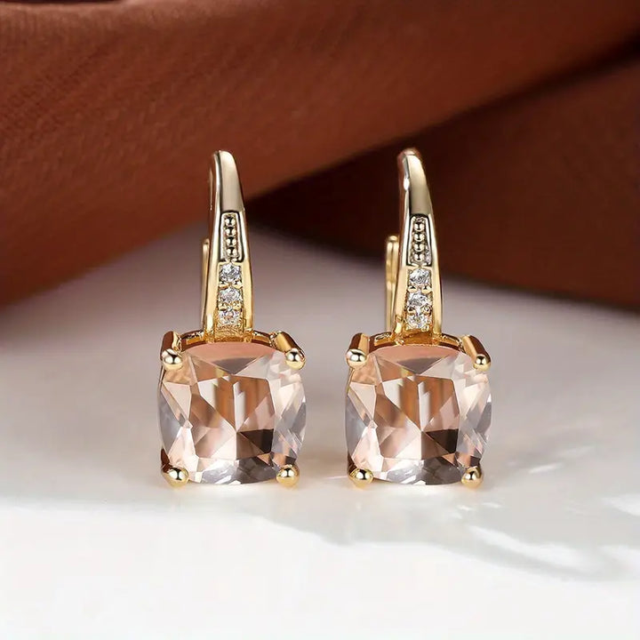 Boucles d'oreilles en pierre mystique | Or