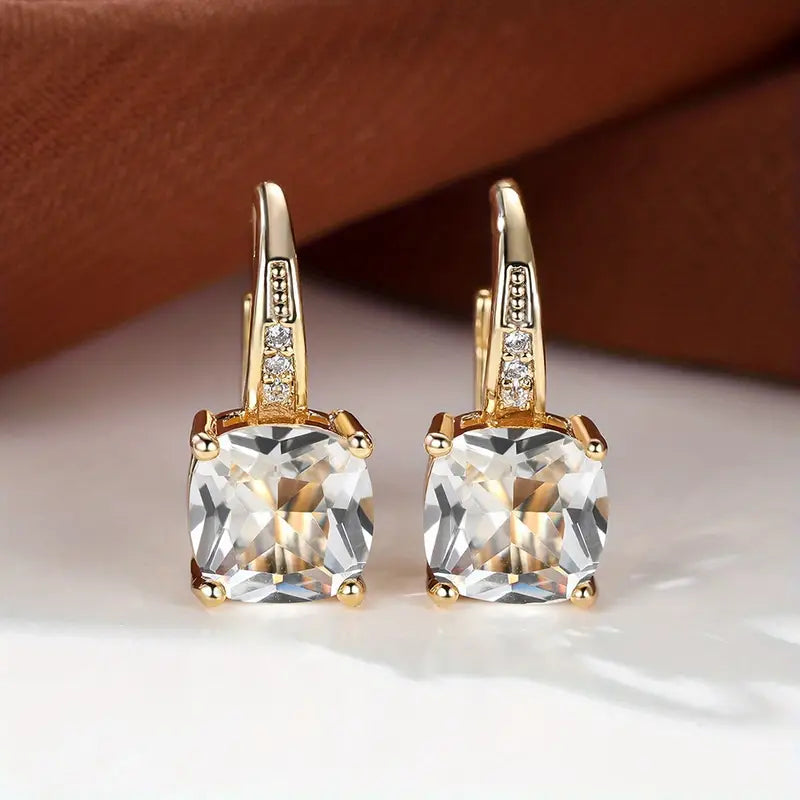 Boucles d'oreilles en pierre mystique | Or