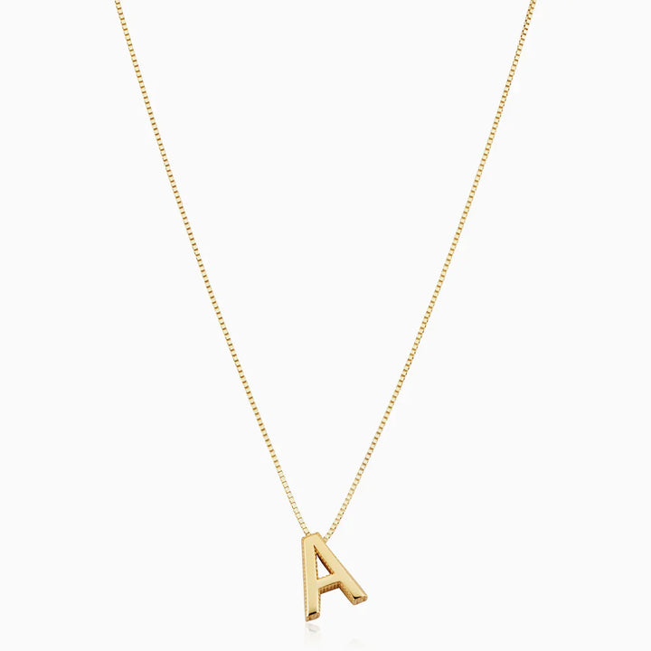 Collier avec lettre initiale | Or