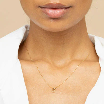 Collier avec lettre initiale | Or