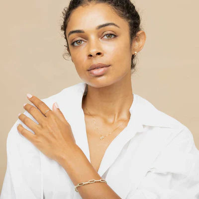 Collier avec lettre initiale | Or