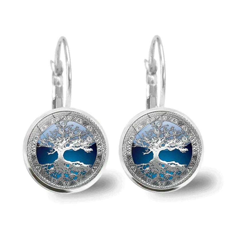 Boucles d'oreilles en Argent Arbre de Vie