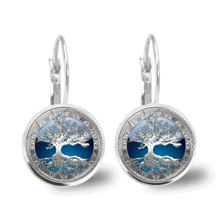 Boucles d'oreilles en Argent Arbre de Vie
