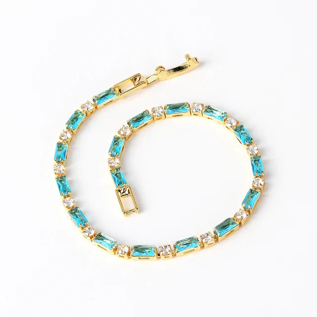 Bracelet en Pierre Turquoise Naturelle | Or