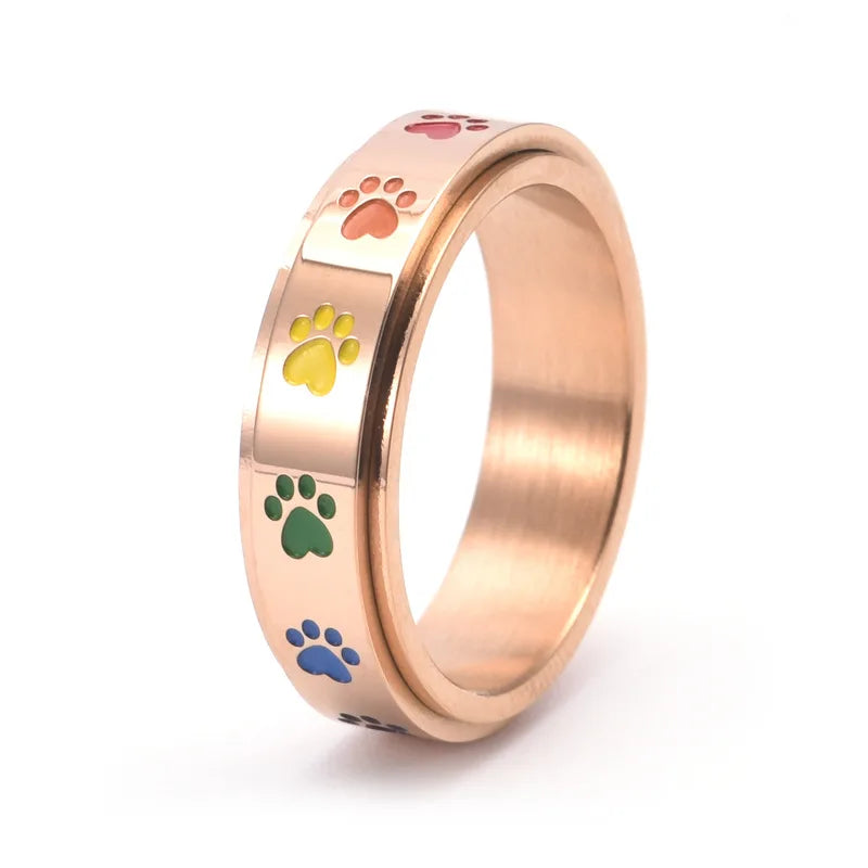 Bague antistress rotative pour pattes