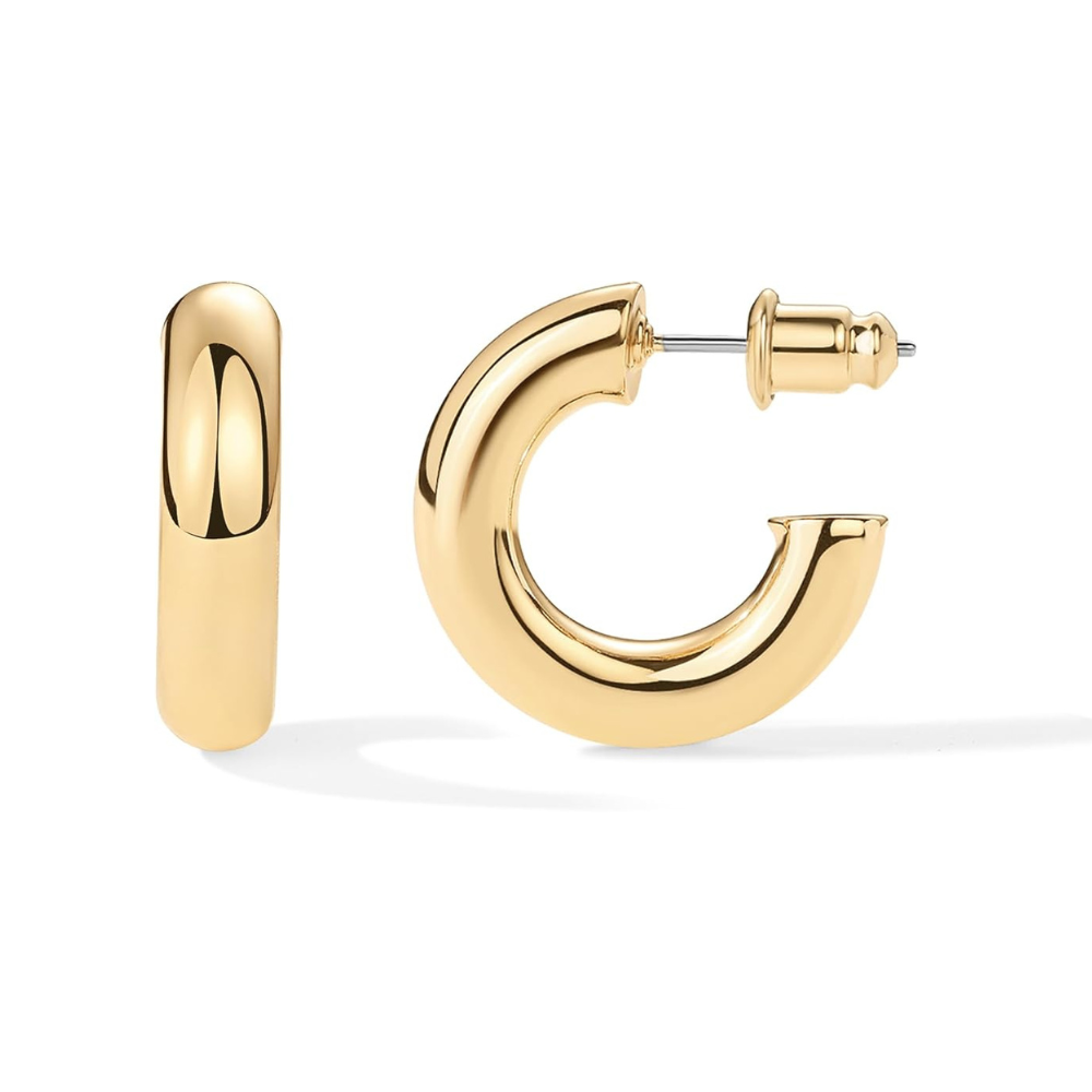 Boucles d'oreilles en forme de créole Stardust | Or