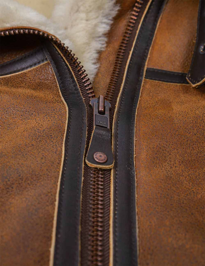 Aron™ | Bomberjakke med hette i pels