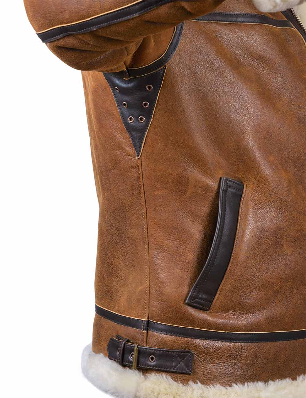 Aron™ | Bomberjakke med hette i pels