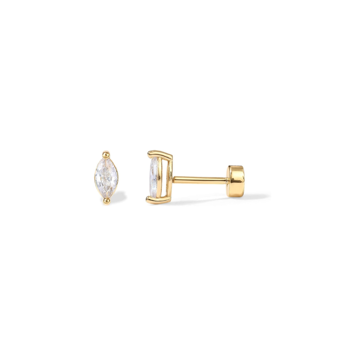 Boucles d'oreilles en forme de poire | Or