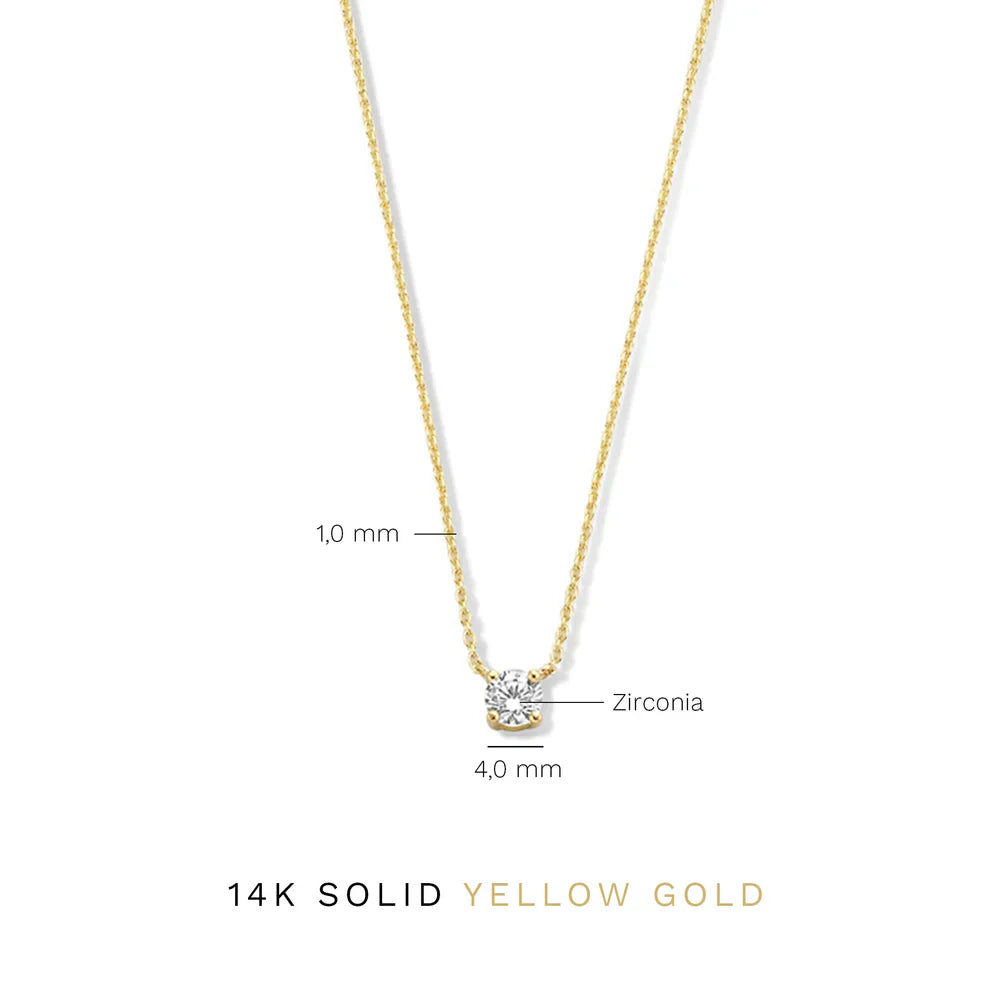 Collier en Pierre Moissanite Cléa | Or