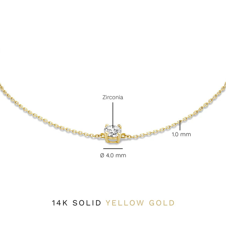 Bracelet en Pierre Moissanite Cléa | Or