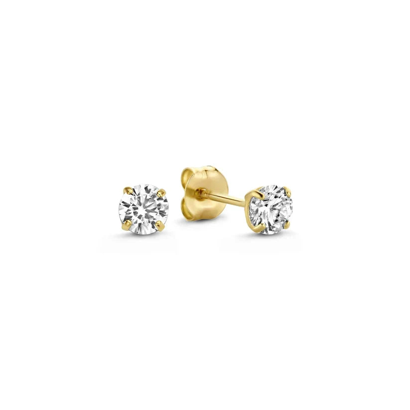 Boucles d'oreilles en pierre Larmes de Lune | Or
