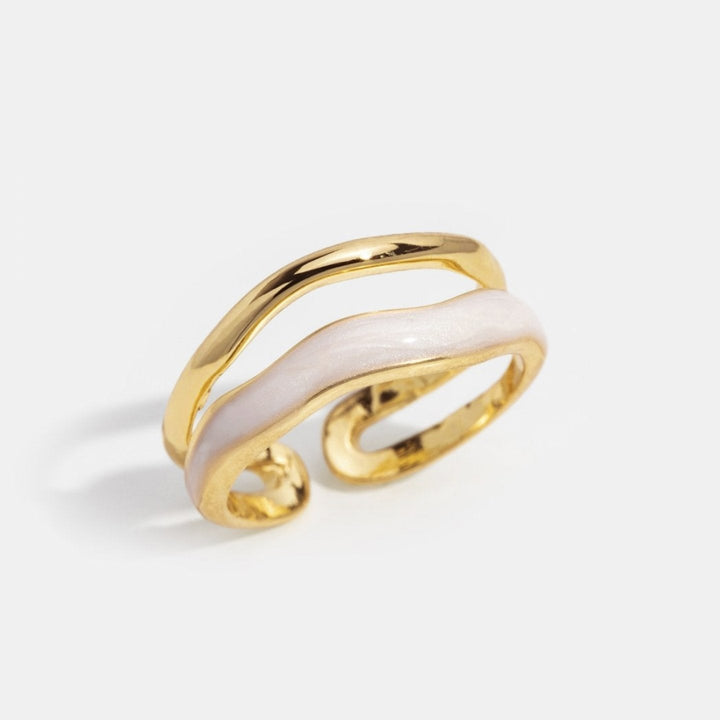 Bague dorée Sahara avec couches